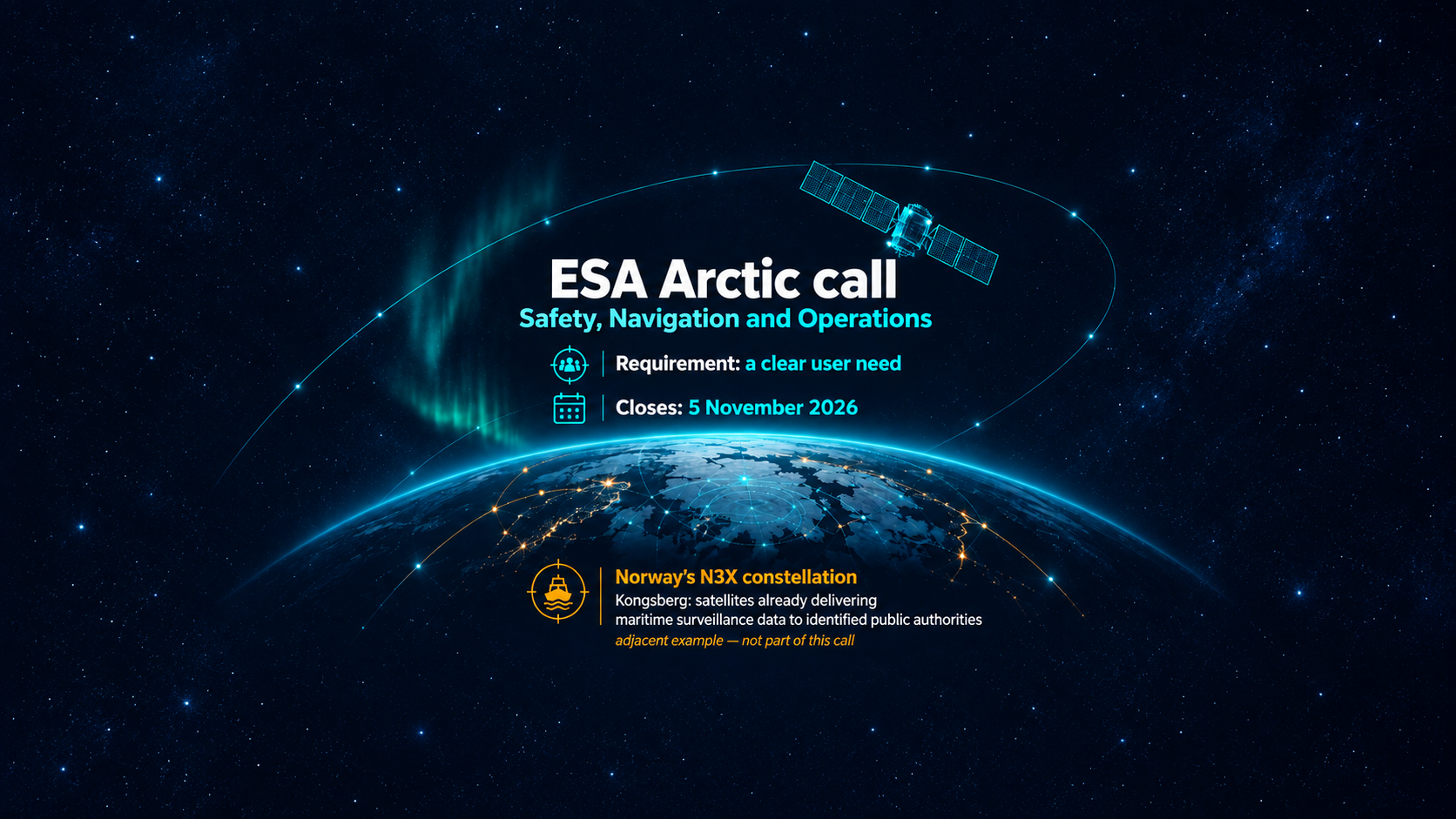 ESA's Arctic Call Starts with an Operational User Need